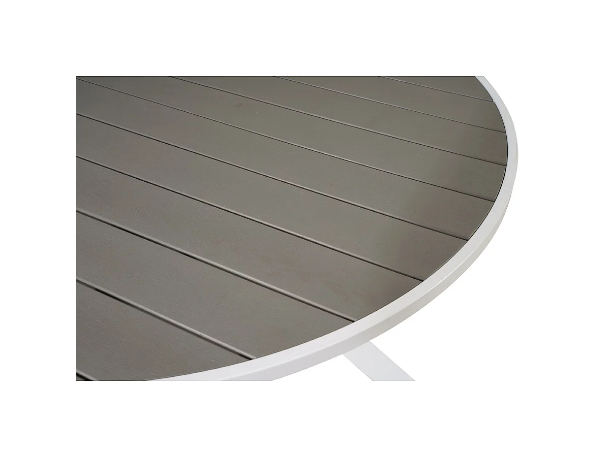 Table de Jardin Ronde "Parma" 140cm Gris