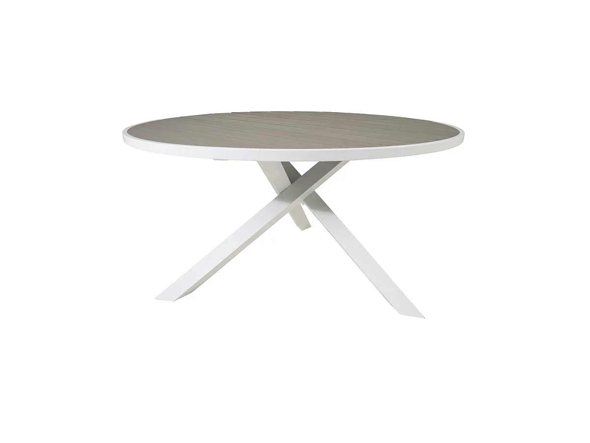 Table de Jardin Ronde "Parma" 140cm Gris