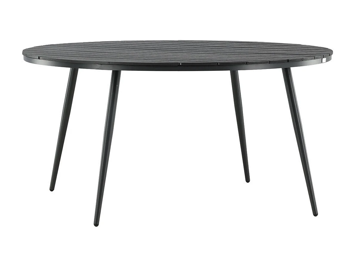Break eettafel tuin Ø150cm zwart.