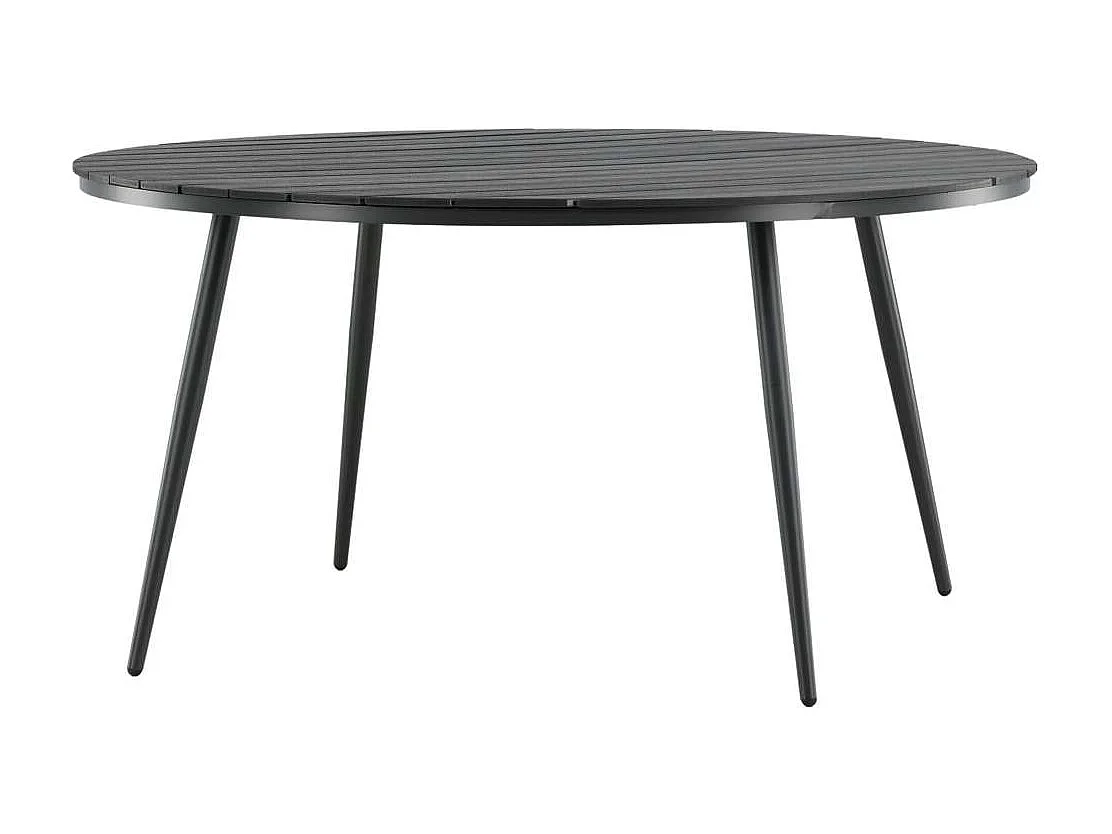 Break eettafel tuin Ø150cm zwart.