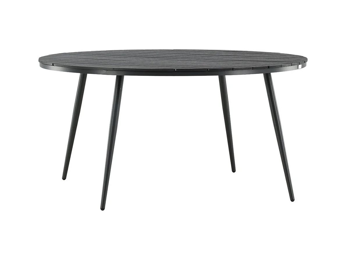 Table de Jardin Ronde "Break" 150cm Noir
