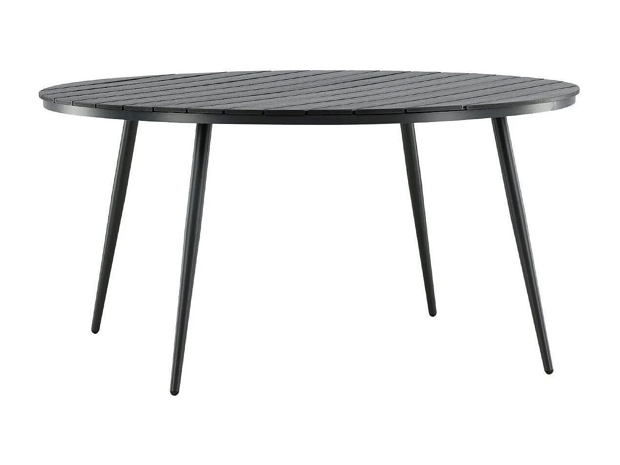 Table de Jardin Ronde "Break" 150cm Noir