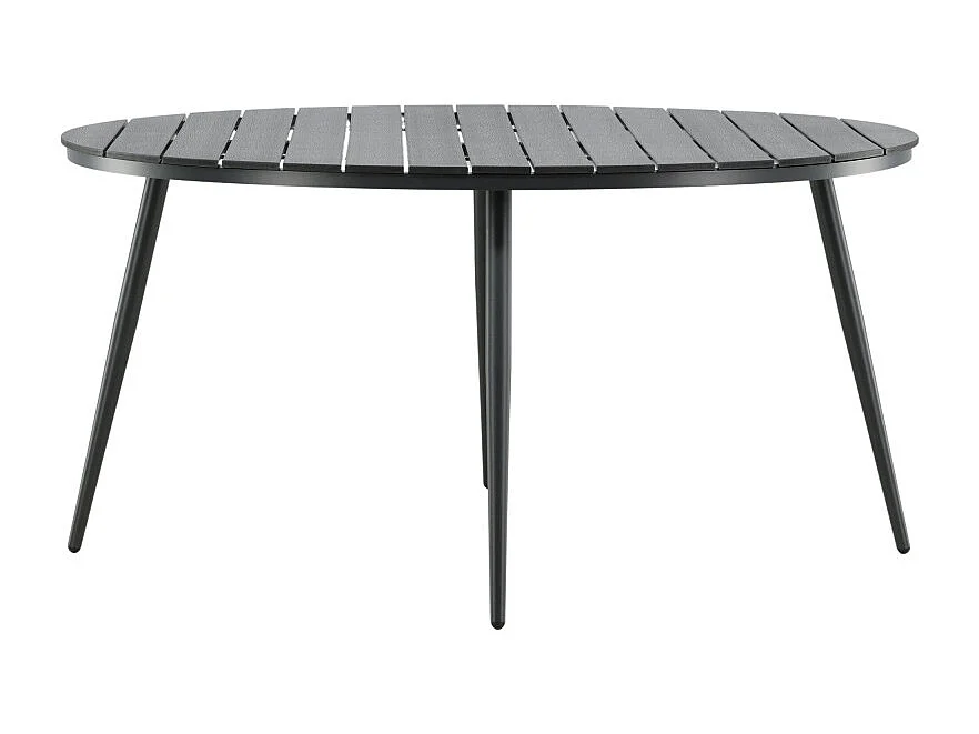 Table de Jardin Ronde "Break" 150cm Noir