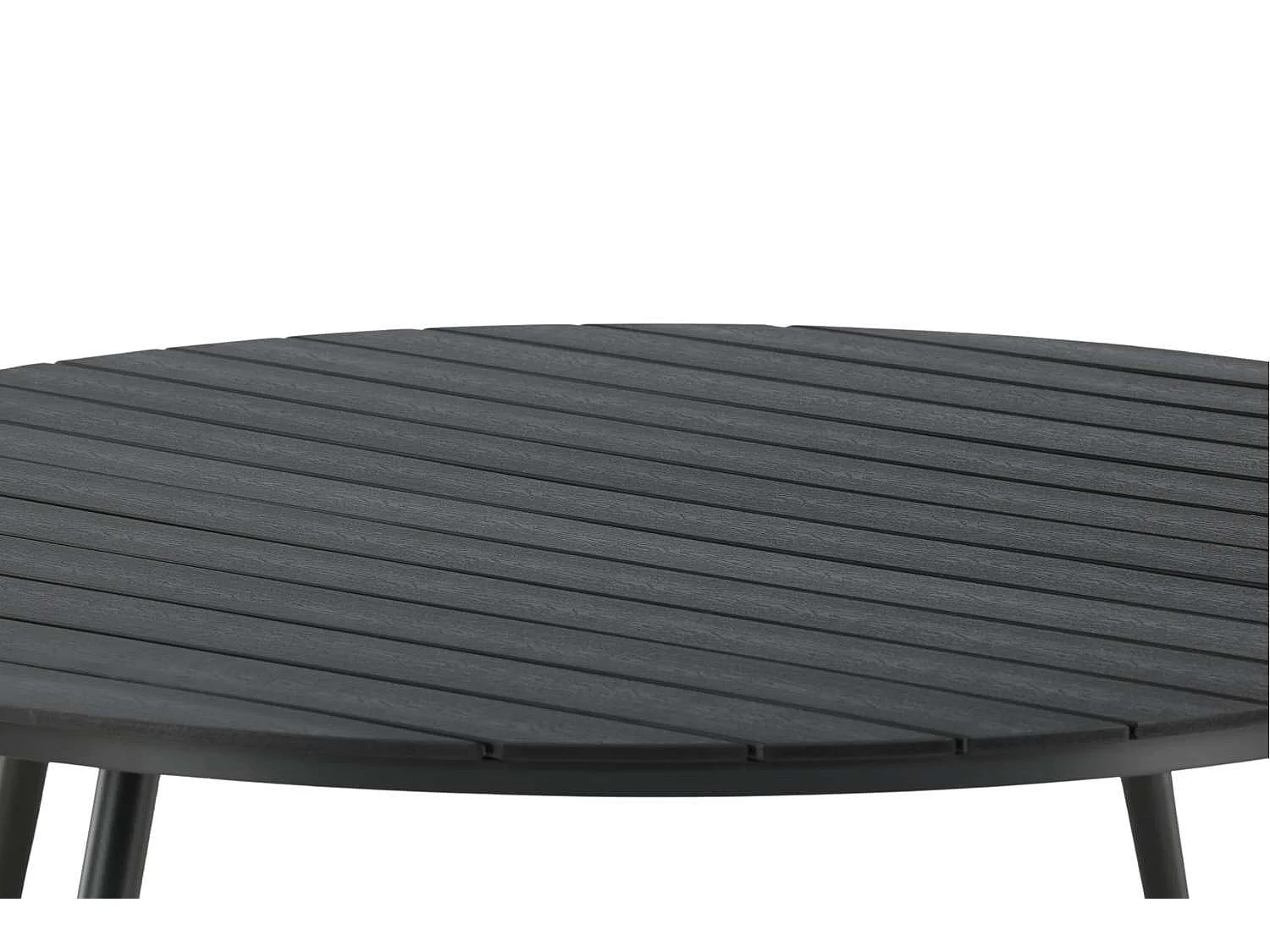 Table de Jardin Ronde "Break" 150cm Noir