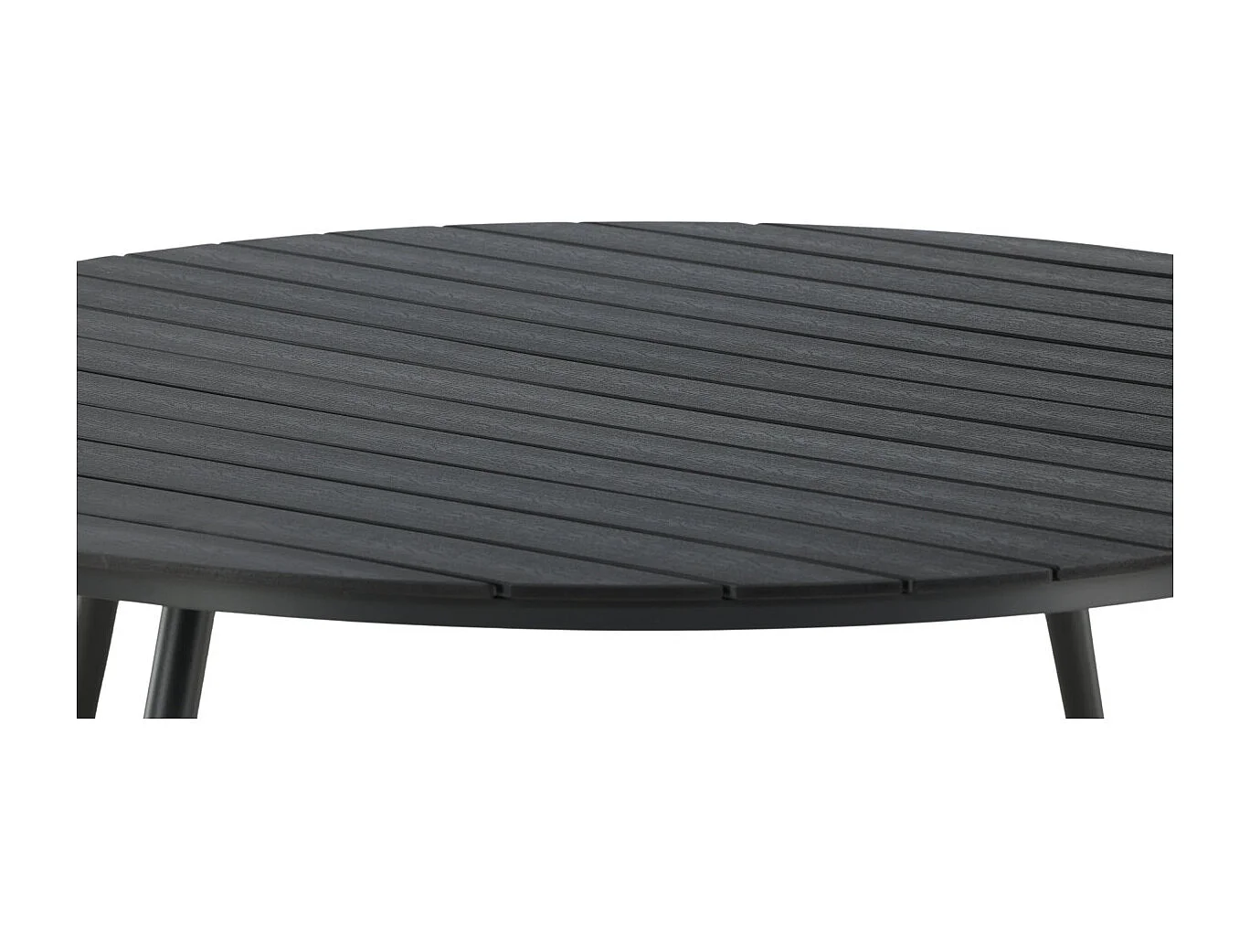 Break eettafel tuin Ø150cm zwart.
