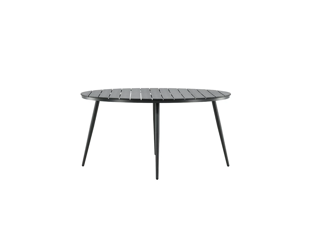 Table de Jardin Ronde "Break" 150cm Noir
