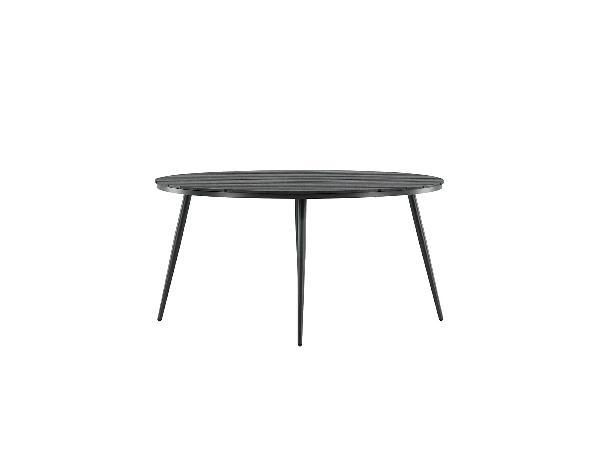 Table de Jardin Ronde "Break" 150cm Noir