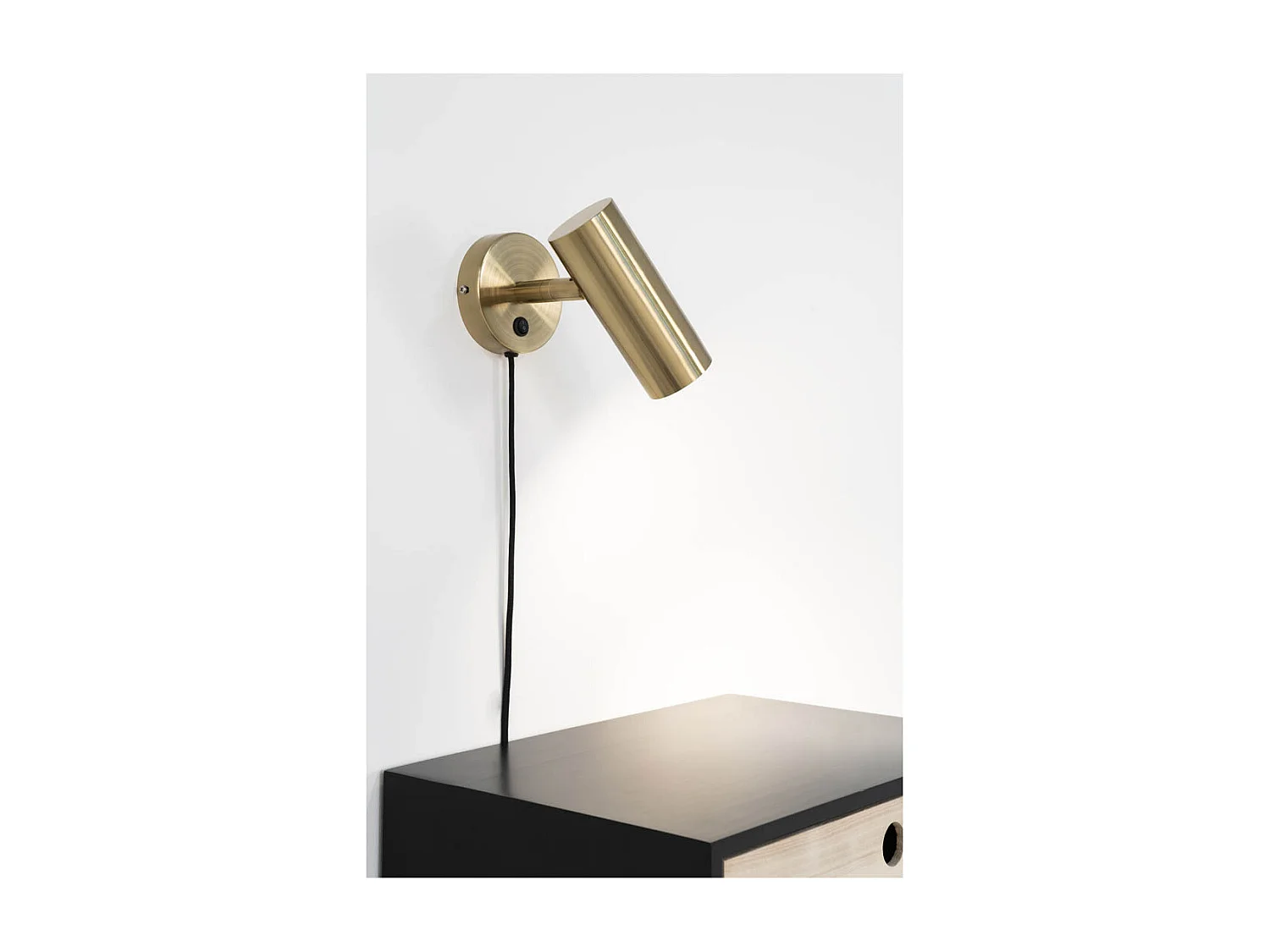 Paris Wandlampe 10x22x15cm Messing dekor.