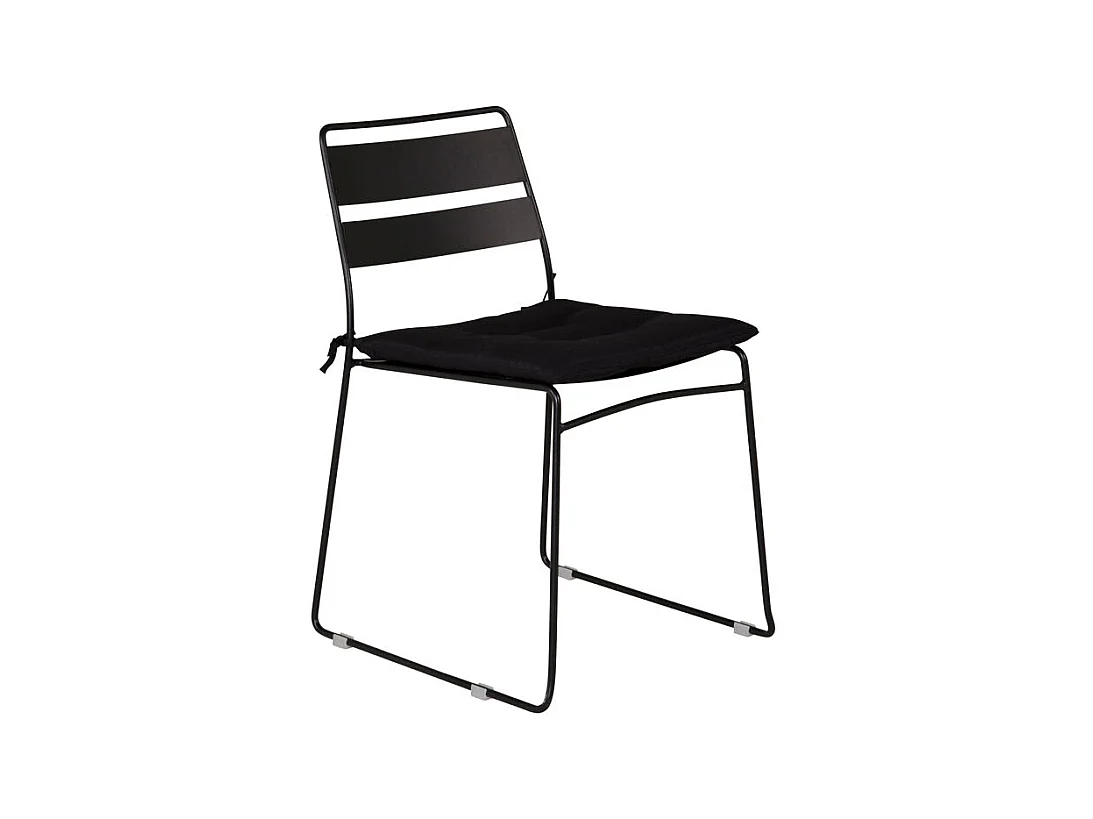 Lina Chaise de jardin, noir.