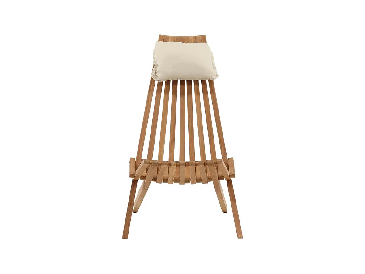 Fauteuil de Jardin Design en Teck "Kenya" 100cm Naturel