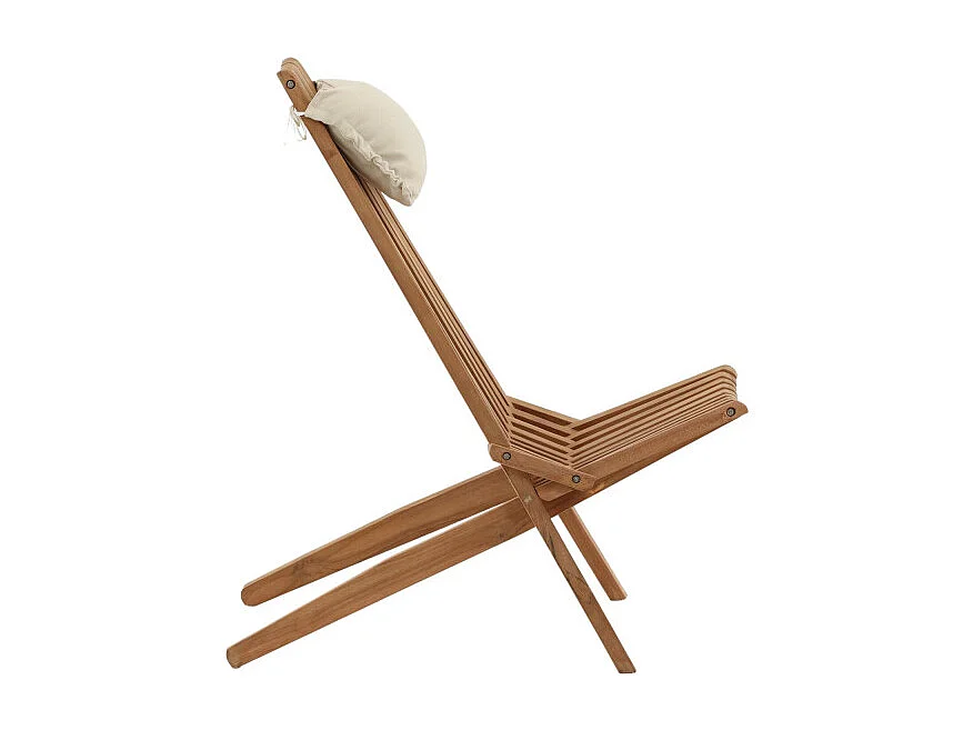 Fauteuil de Jardin Deign en Teck "Kenya" 100cm Naturel