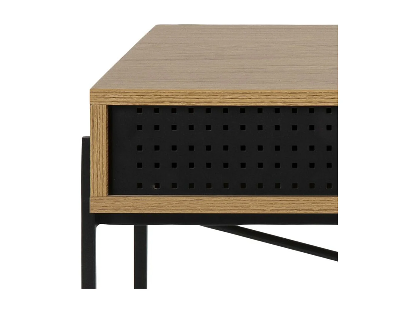 Angus Schreibtisch mit 1 Schiebetür eichendekor.