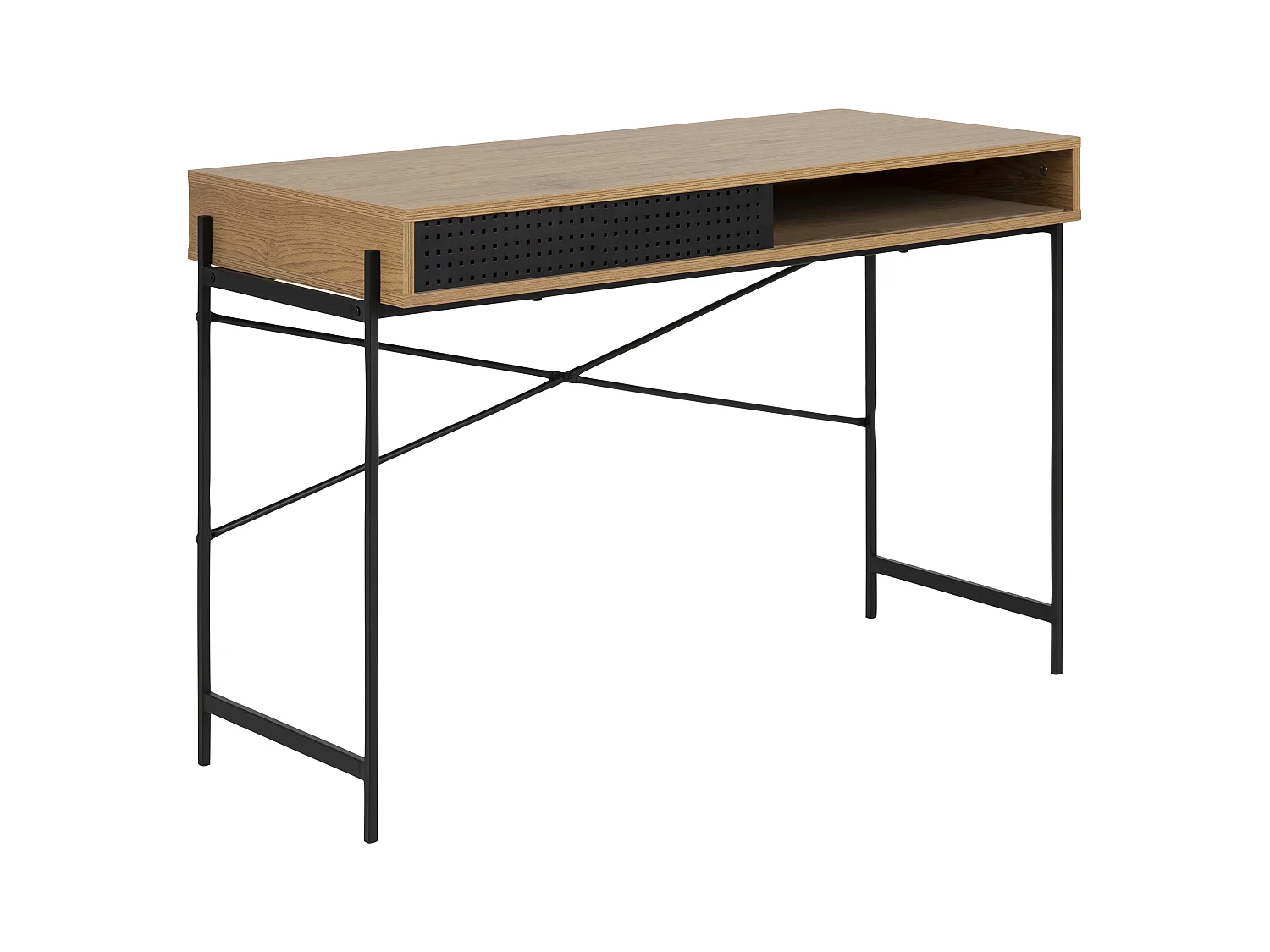 Angus Bureau avec 1 porte, coulissante, imitation chêne.