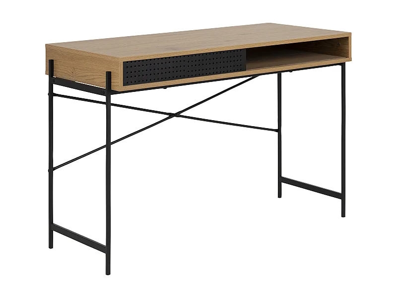 Angus Bureau avec 1 porte, coulissante, imitation chêne.