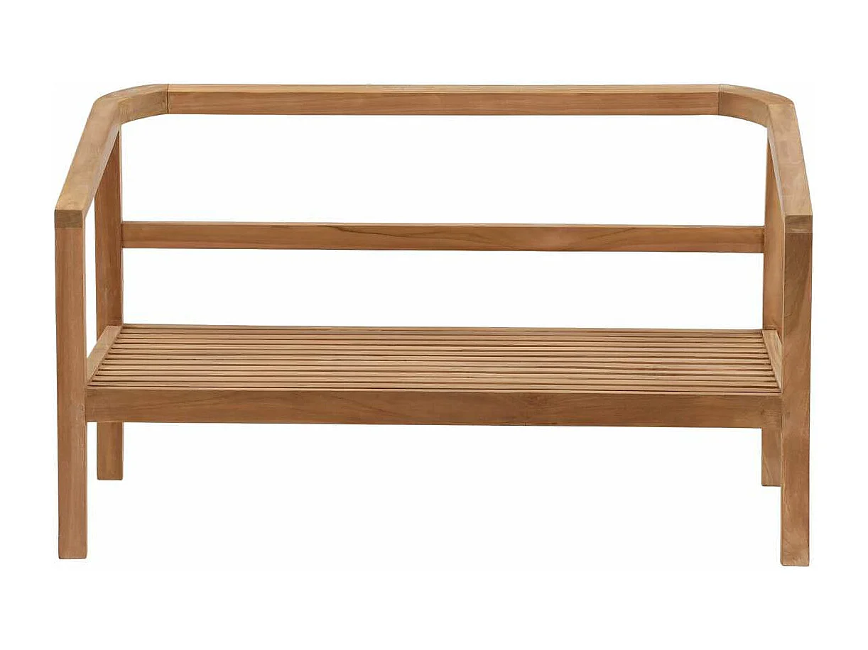 Canapé de Jardin 2 Places en Teck "Kenya" 130cm Naturel