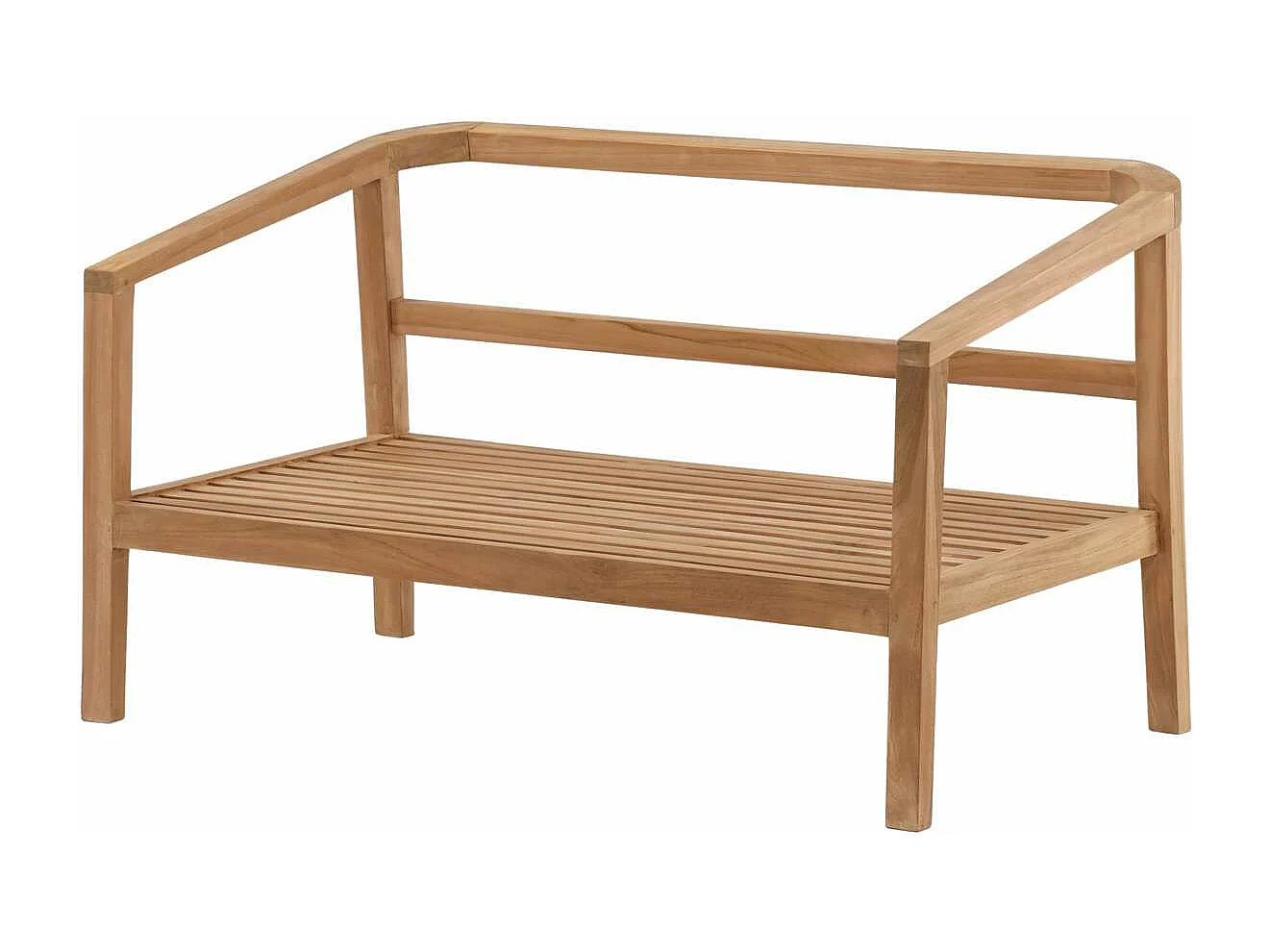 Canapé de Jardin 2 Places en Teck "Kenya" 130cm Naturel