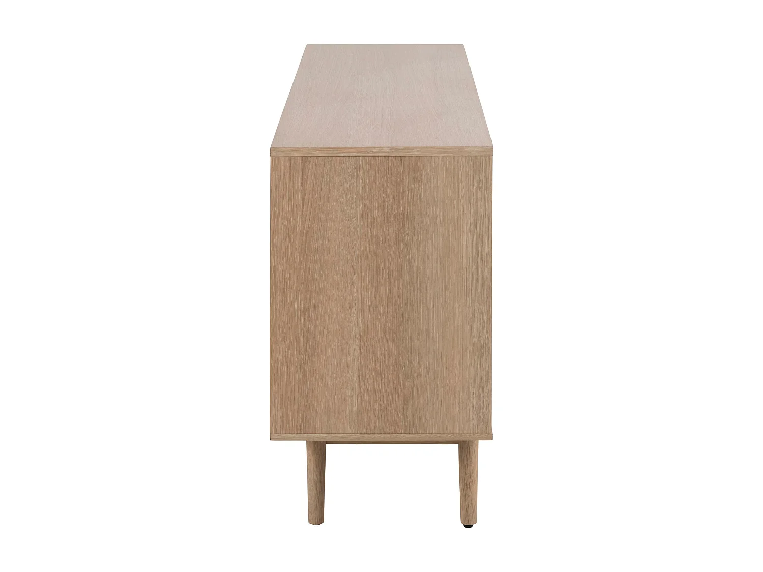 Aston Buffet avec 2 portes et 3 tiroirs, finition chêne, huilé, blanc.