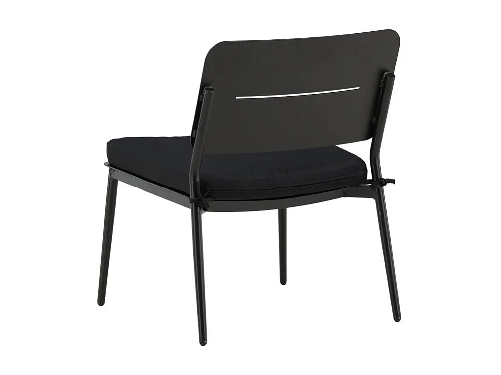 Lina Chaise longue, noir.