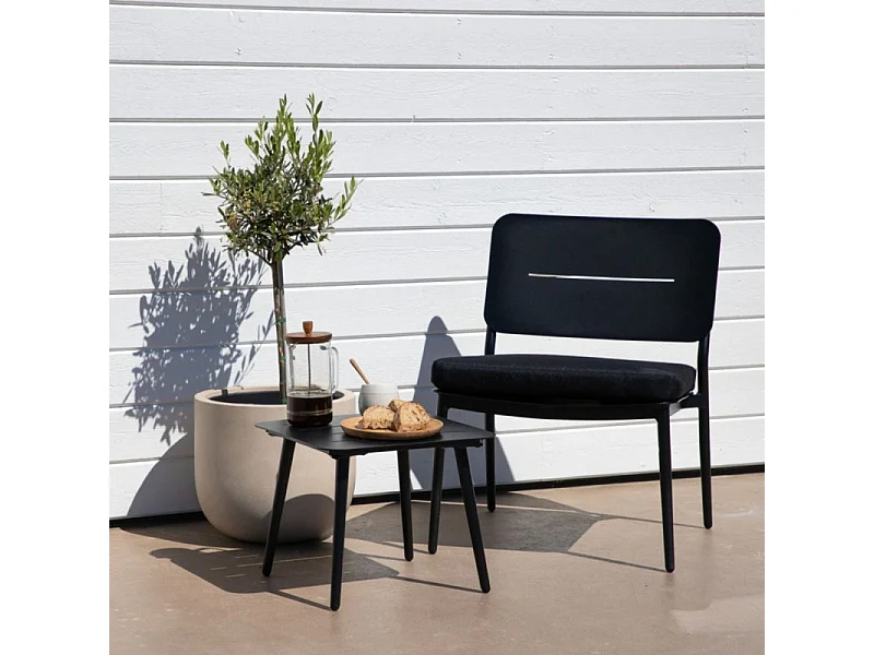 Lina Chaise longue, noir.