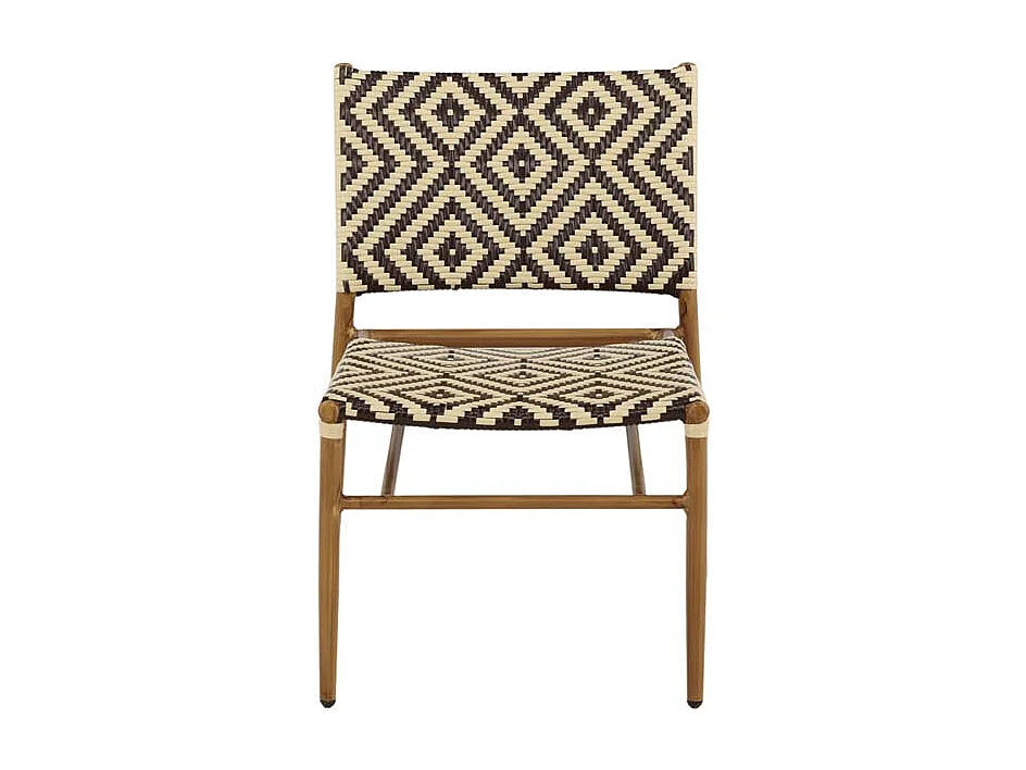 Fauteuil de Jardin à Motifs "Calapan" 77cm Naturel