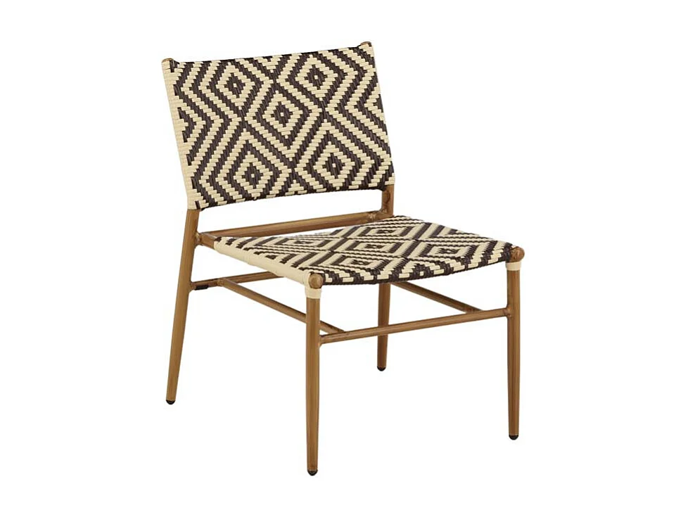 Fauteuil de Jardin à Motifs "Calapan" 77cm Naturel