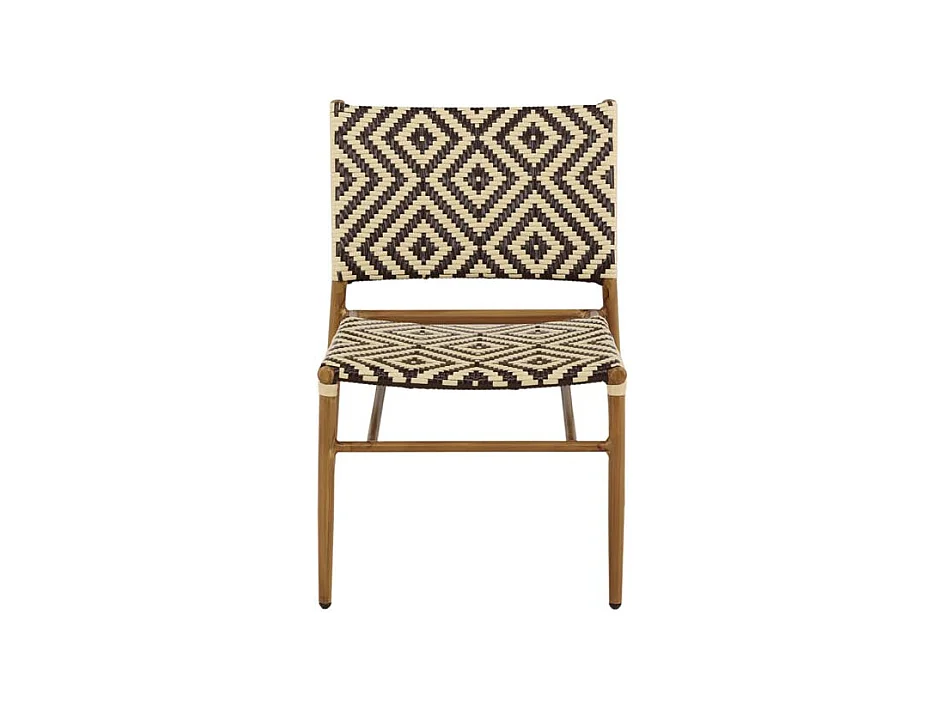 Fauteuil de Jardin à Motifs "Calapan" 77cm Naturel