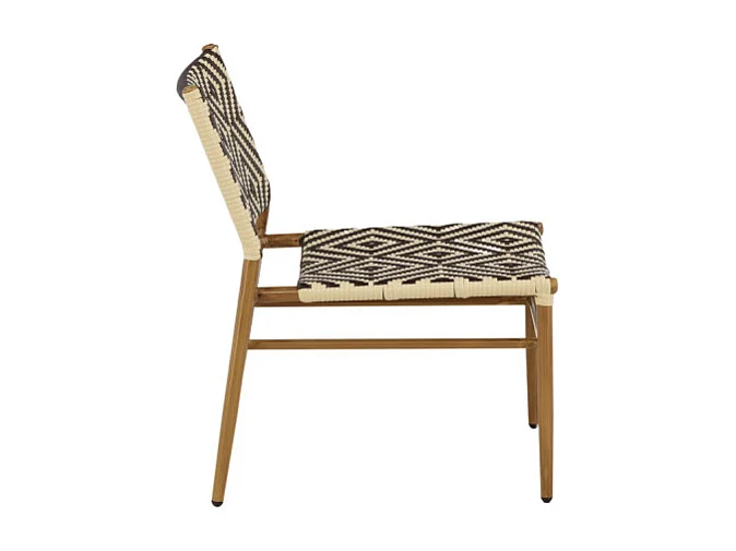 Fauteuil de Jardin à Motifs "Calapan" 77cm Naturel