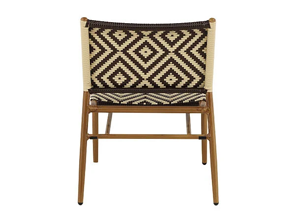 Fauteuil de Jardin à Motifs "Calapan" 77cm Naturel