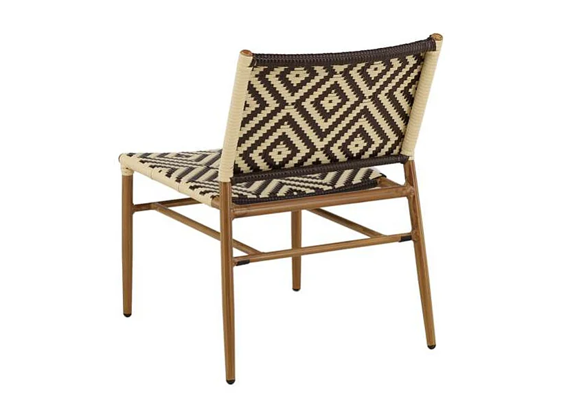 Fauteuil de Jardin à Motifs "Calapan" 77cm Naturel