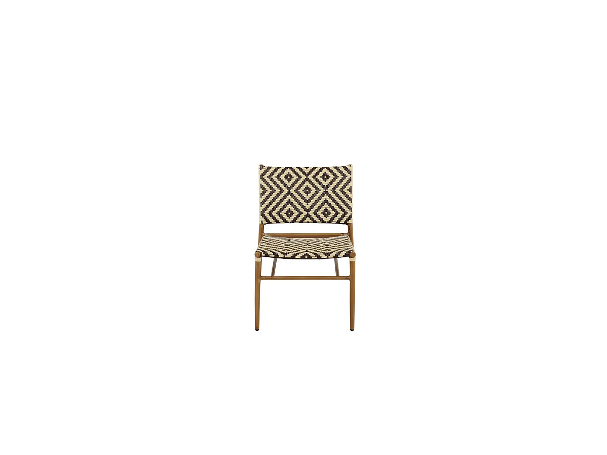 Fauteuil de Jardin à Motifs "Calapan" 77cm Naturel