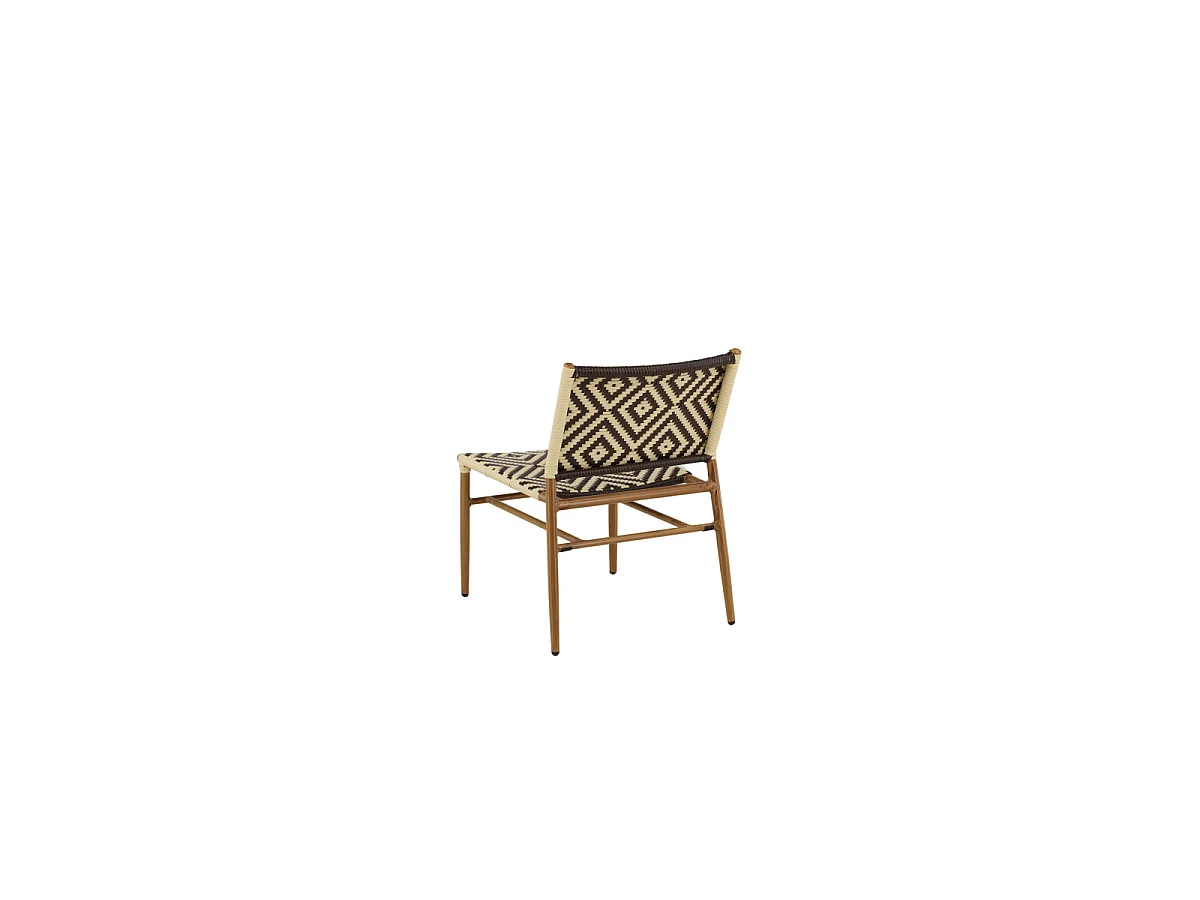 Fauteuil de Jardin à Motifs "Calapan" 77cm Naturel