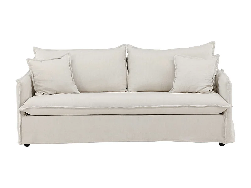 Canapé Droit 3 Places "Nova" 200cm Beige