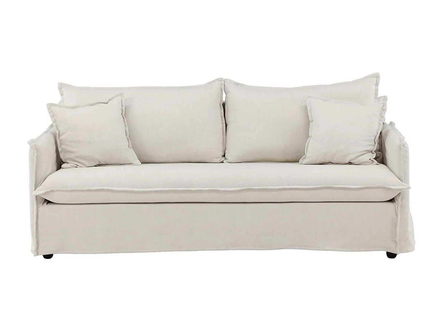 Canapé Droit 3 Places "Nova" 200cm Beige