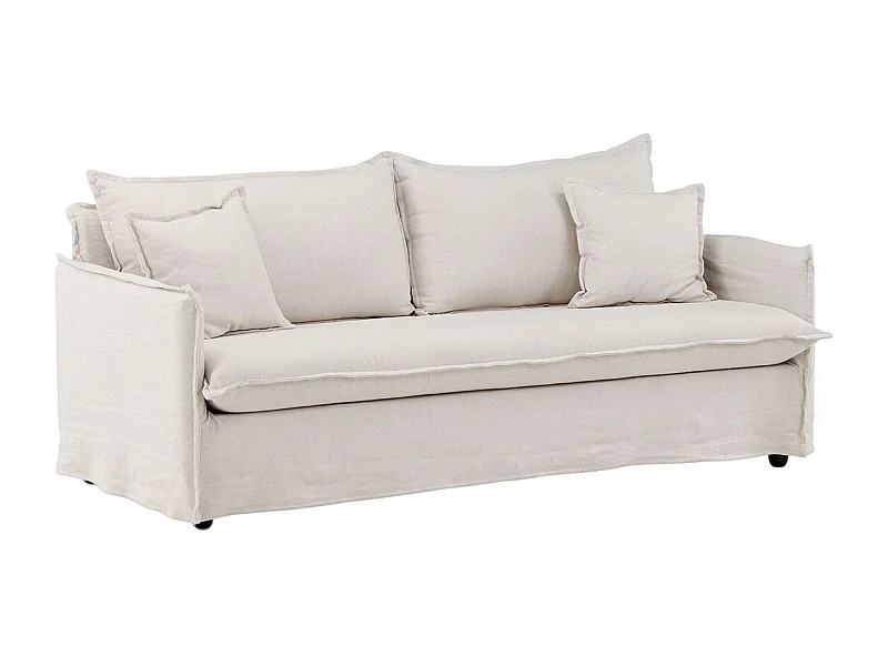 Canapé Droit 3 Places "Nova" 200cm Beige