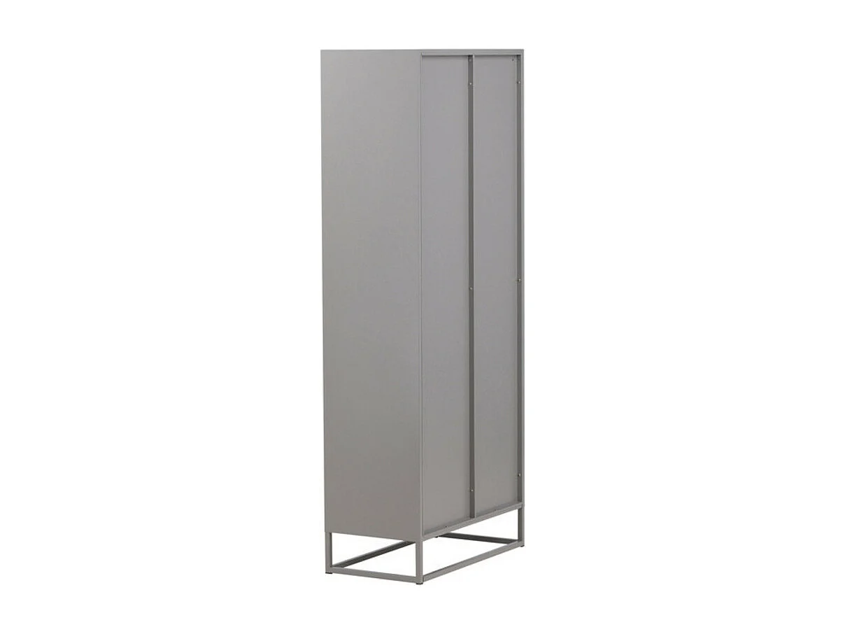 Vaisselier 4 Portes "Bakal" 190cm Gris Clair