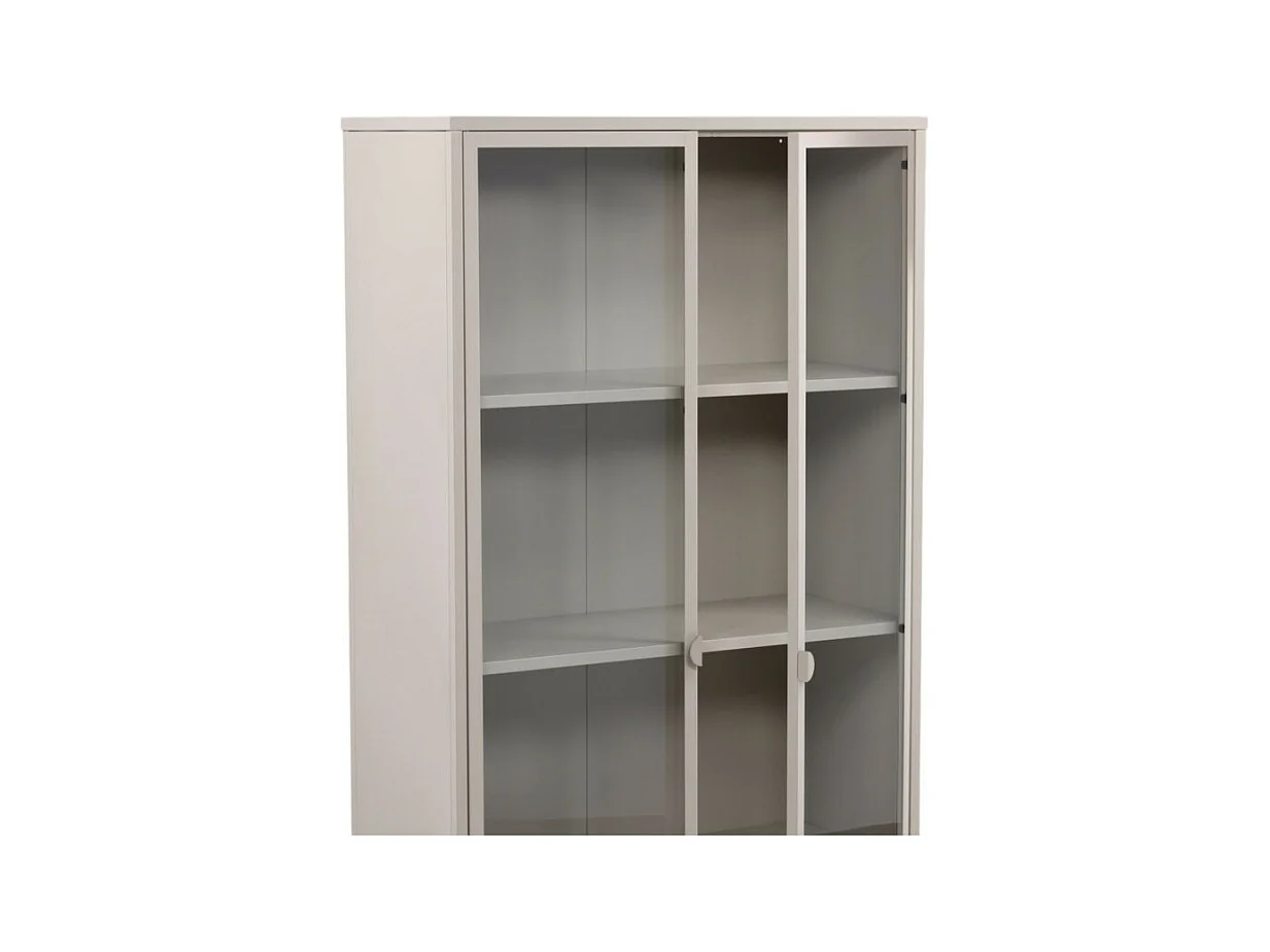 Vitrine Design 2 Portes "Piring" 190cm Beige