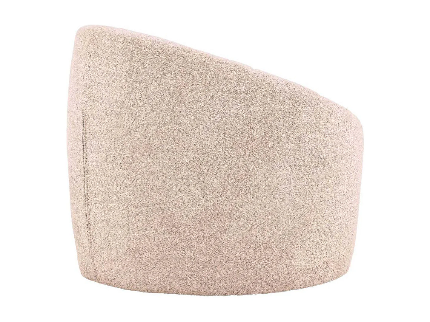 Pouf Rond Design "Warren" 80cm Beige