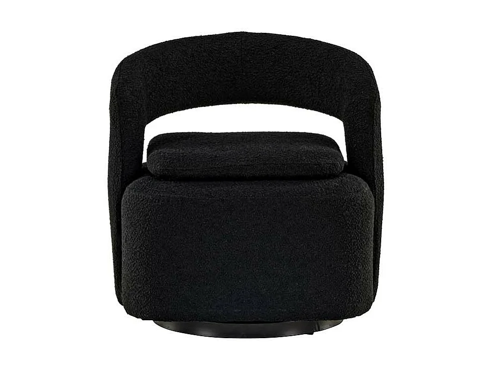 Laurel fauteuil draaifunctie zwart.