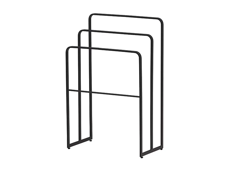 Porte-Serviettes 3 Arceaux "Drammen" 84cm Noir