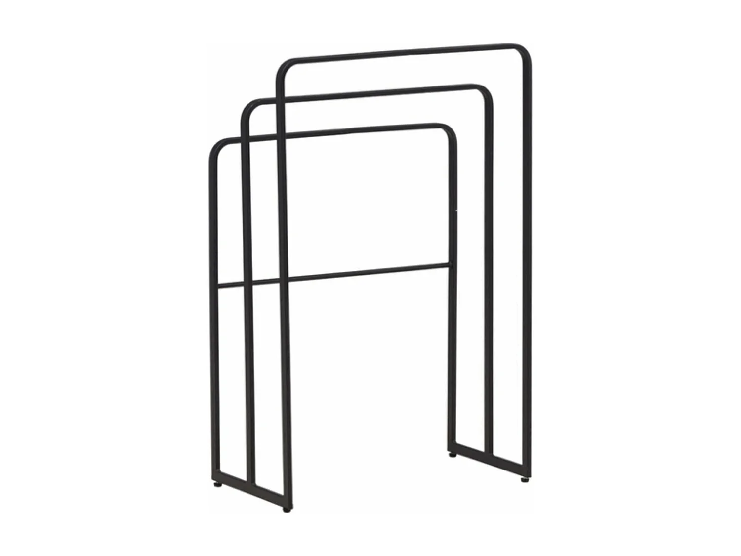 Drammen Wandgarderobe Handtuchhalter Stahl schwarz.