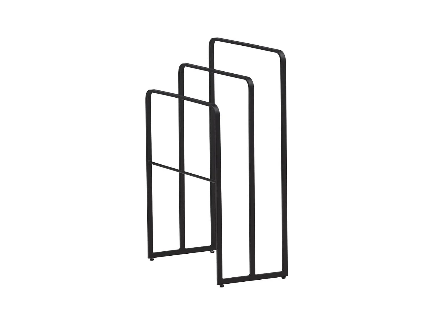 Porte-Serviettes 3 Arceaux "Drammen" 84cm Noir