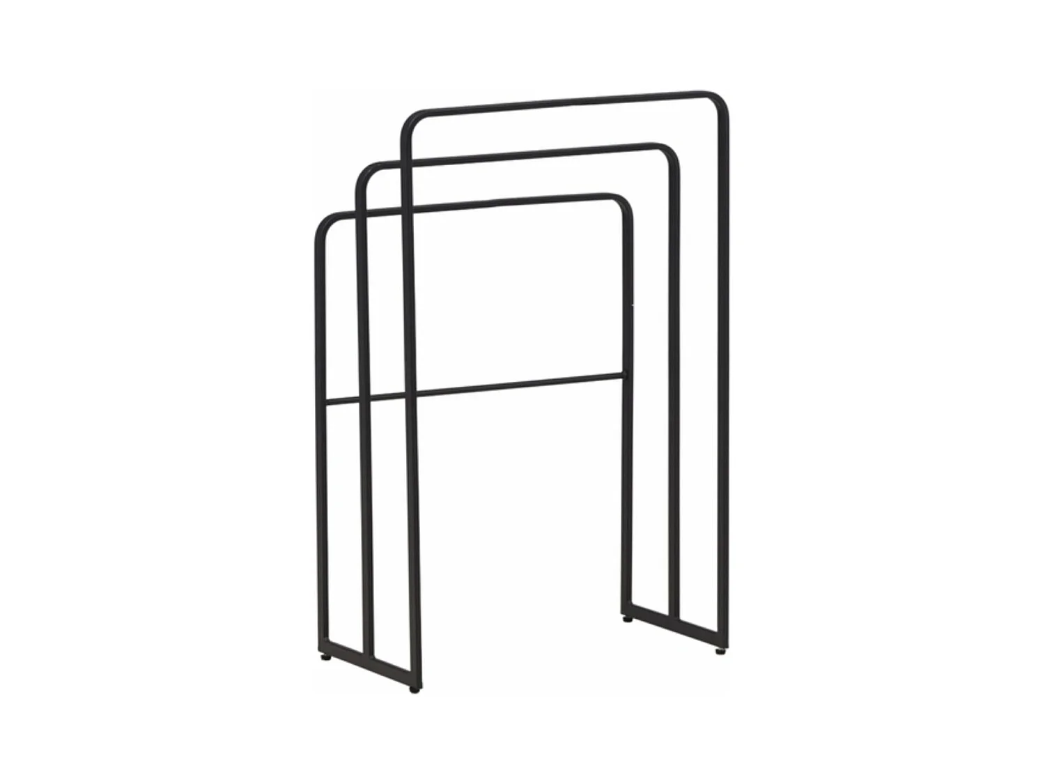 Porte-Serviettes 3 Arceaux "Drammen" 84cm Noir