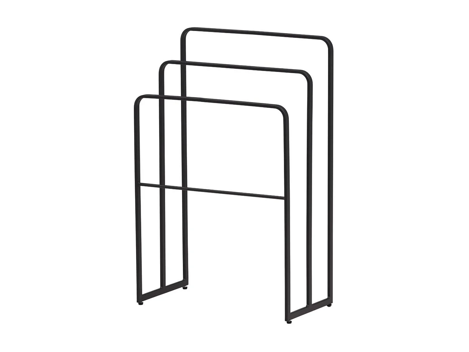 Porte-Serviettes 3 Arceaux "Drammen" 84cm Noir