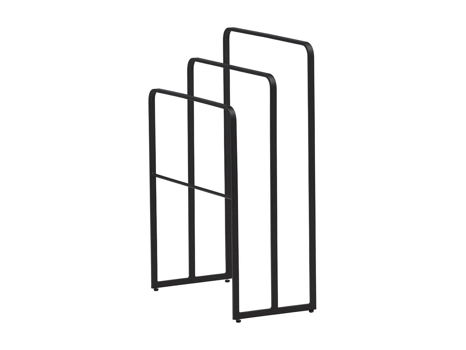 Porte-Serviettes 3 Arceaux "Drammen" 84cm Noir