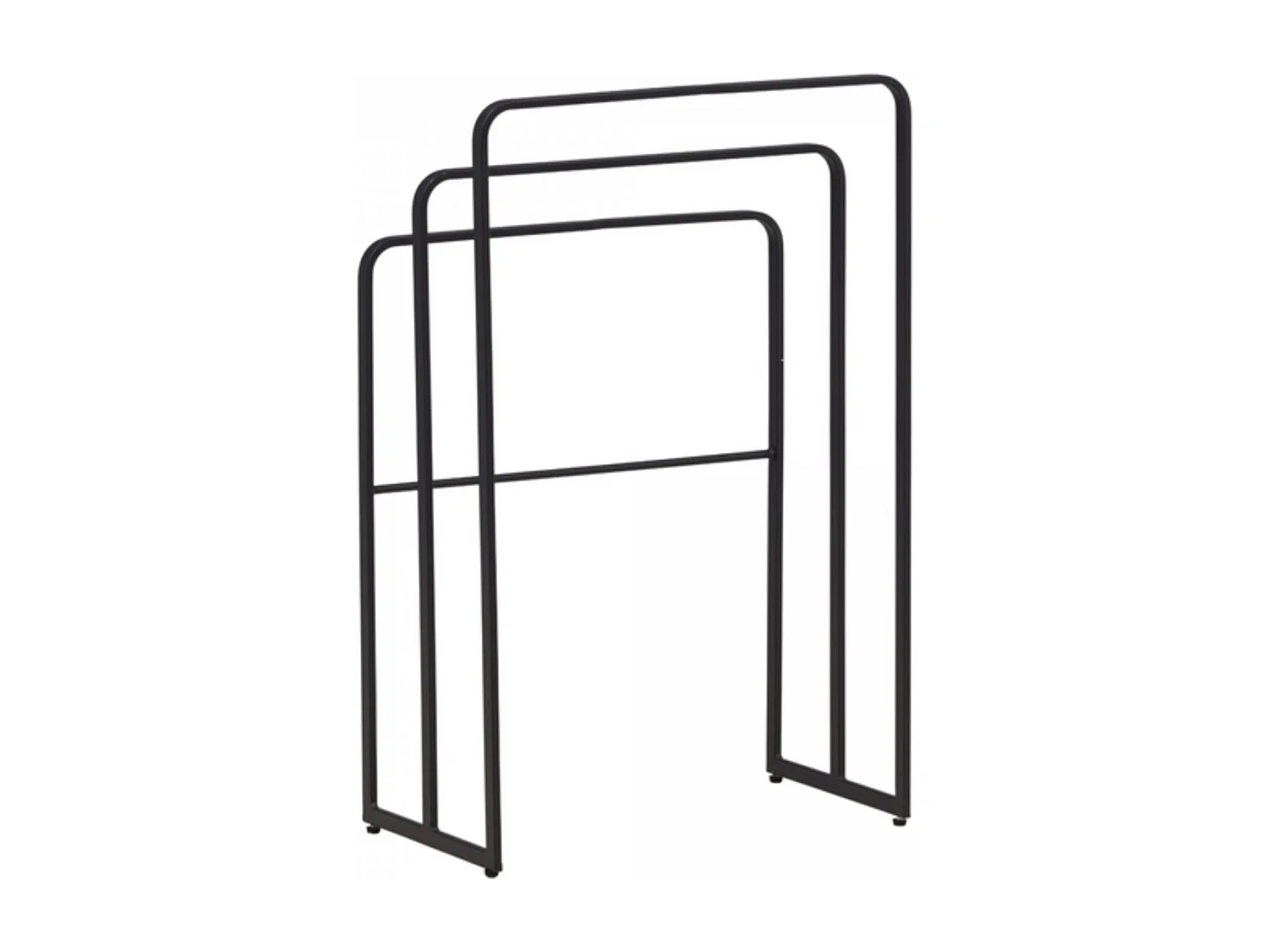 Porte-Serviettes 3 Arceaux "Drammen" 84cm Noir