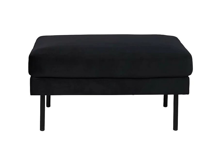 Pouf Design en Velours "Zoom" 85cm Noir