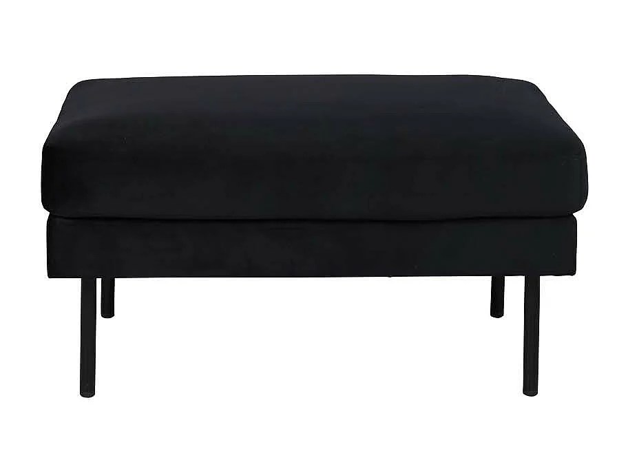 Pouf Design en Velours "Zoom" 85cm Noir