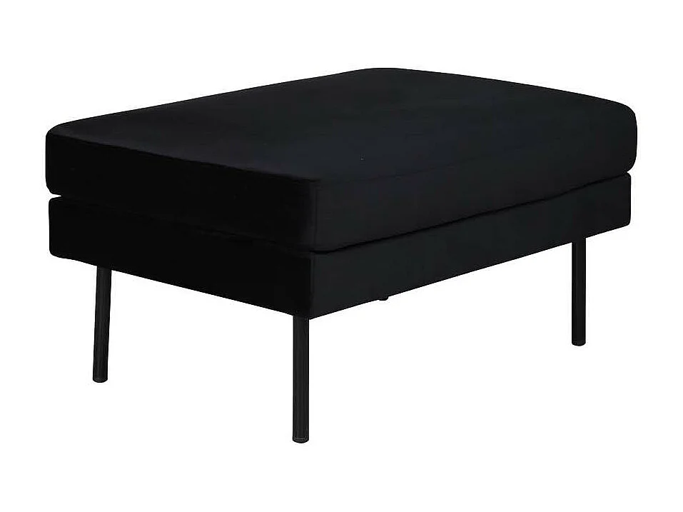 Pouf Design en Velours "Zoom" 85cm Noir