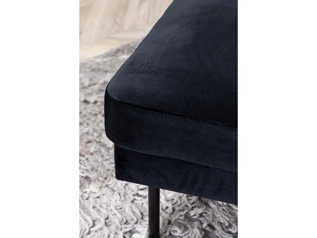 Pouf Design en Velours "Zoom" 85cm Noir