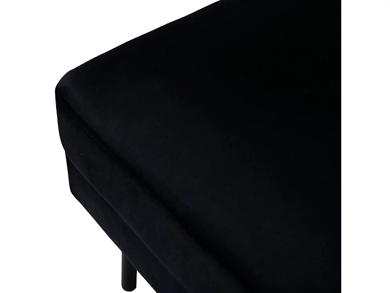 Pouf Design en Velours "Zoom" 85cm Noir